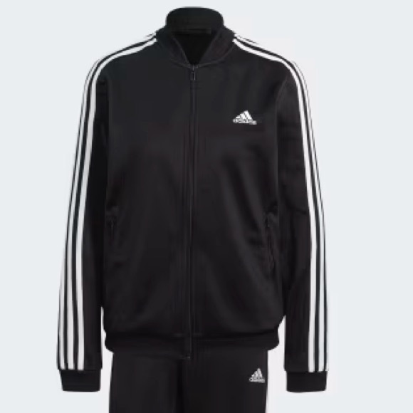 Adidas Black Track Zip-Up Jacket - Picture 3 of 9